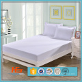 Hoja cabida elástico lisa blanca de Polycotton 180TC del tamaño doble